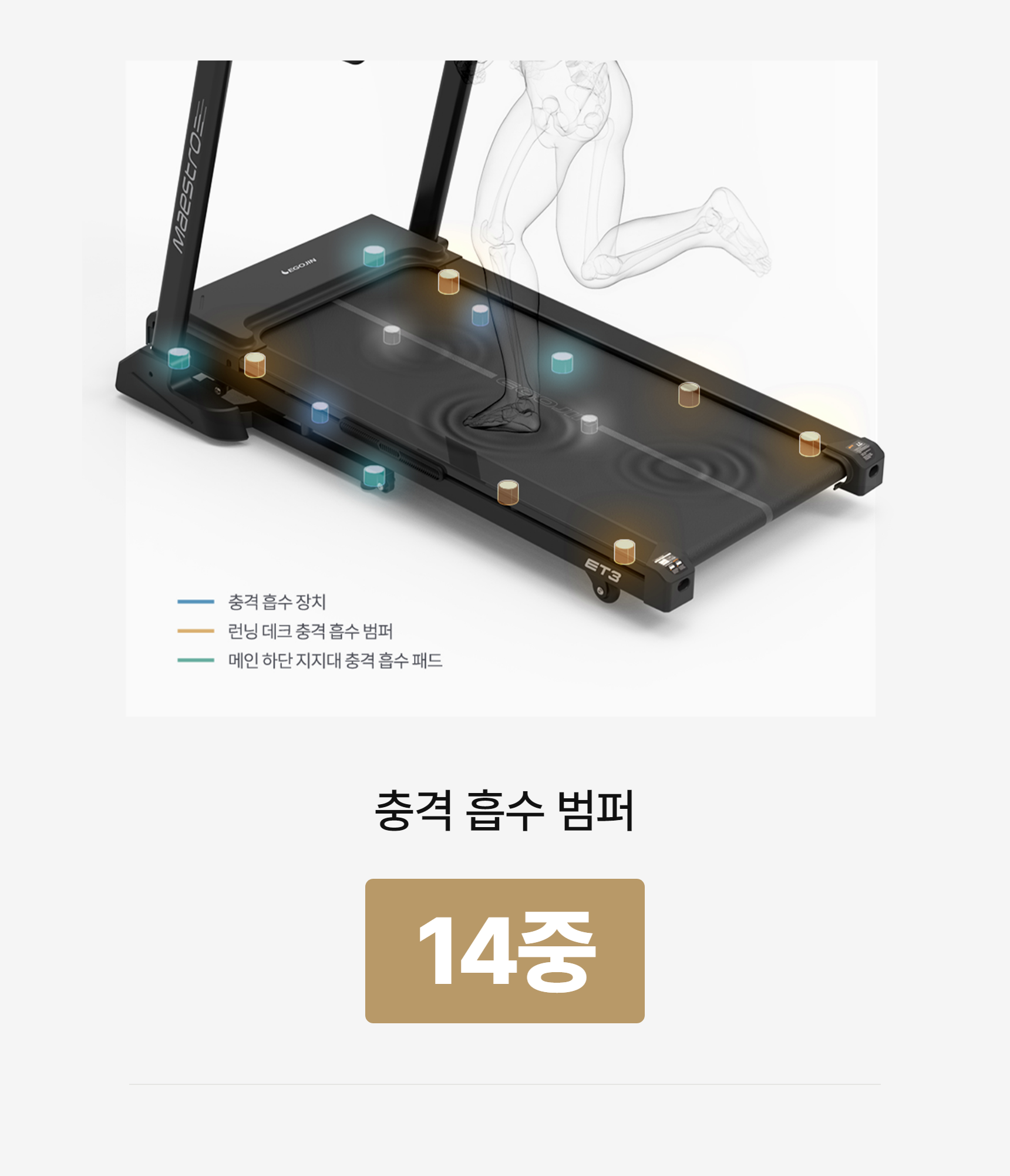 이고진 ET3 런닝머신 tint point flow